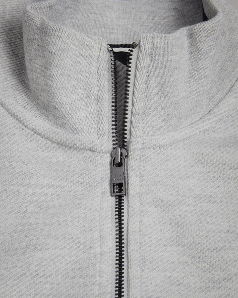 Men | Long Sleeve Half Zip | Light Pastel Grey
