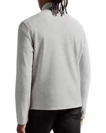 Men | Long Sleeve Half Zip | Light Pastel Grey