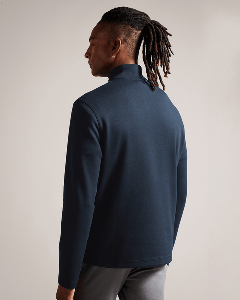 Men | Long Sleeve Half Zip | Navy