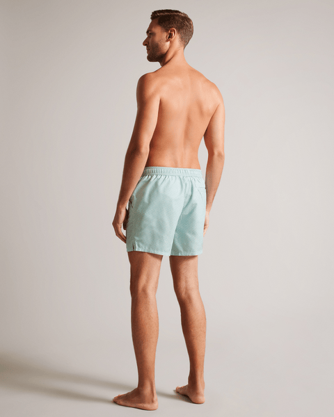 Men | Geometric Swimshort | Moss Green