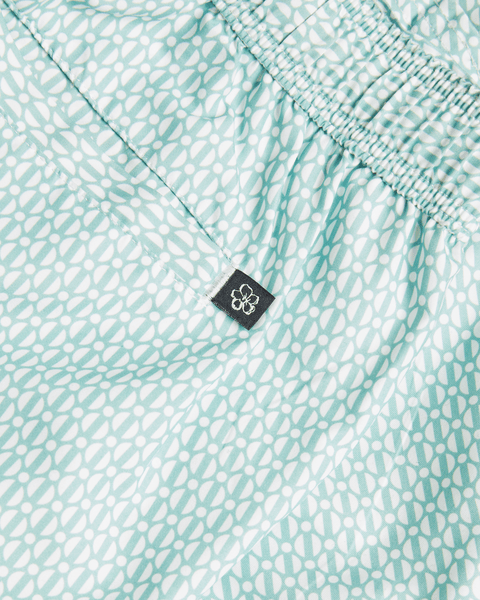 Men | Geometric Swimshort | Moss Green