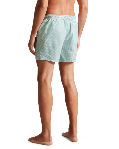 Men | Geometric Swimshort | Moss Green