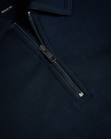 Men | Long Sleeve Regular Soft Touch Pol | Navy Grey