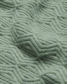 Men | Long Sleeve Textured Cable Crew Ne | Sage