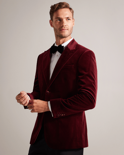 Men | Cotton Velvet Blazer | Medium Brown