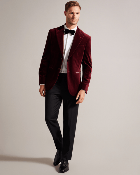 Men | Cotton Velvet Blazer | Medium Brown