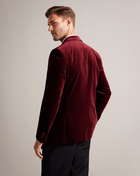 Men | Cotton Velvet Blazer | Medium Brown