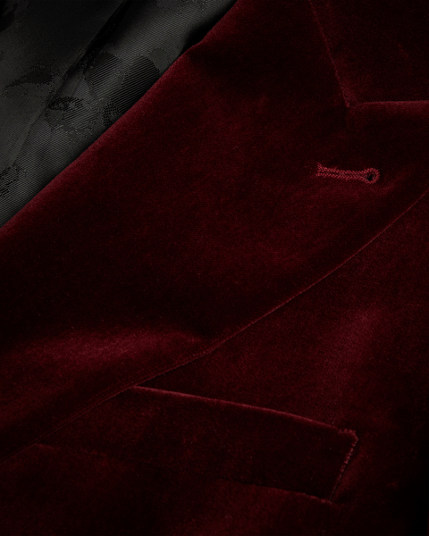 Men | Cotton Velvet Blazer | Medium Brown