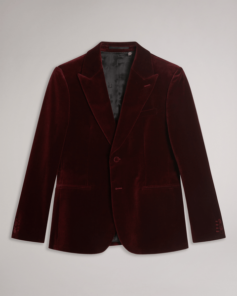 Men | Cotton Velvet Blazer | Medium Brown
