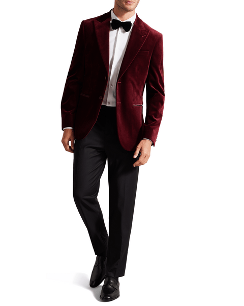Men | Cotton Velvet Blazer | Medium Brown