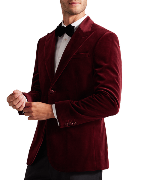 Men | Cotton Velvet Blazer | Medium Brown