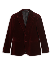 Men | Cotton Velvet Blazer | Medium Brown