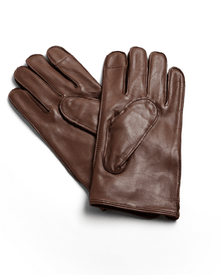 Men | Leather Gloves | Brown Red
