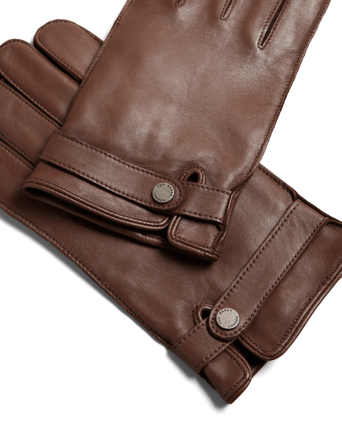 Men | Leather Gloves | Brown Red