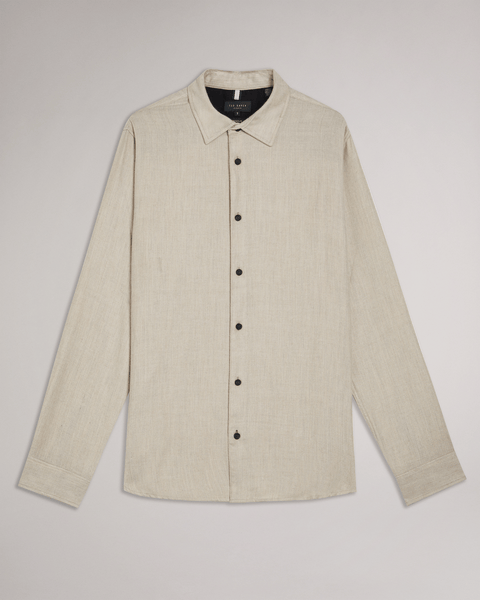 Men | Lightweight Twill Flannel | Stone