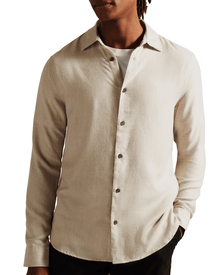 Men | Lightweight Twill Flannel | Stone