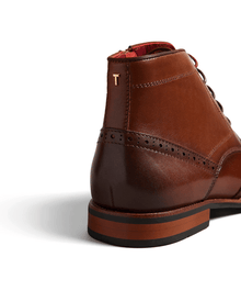 Men | Brogue Chukka Boot | Pale Brown
