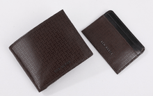 Men | Etched Leather Wallet And | Black