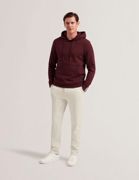 Men | Drotow Long Sleeve Regular Branded Hood | Red