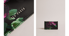 Men | Floral Printed Card Holde | Black