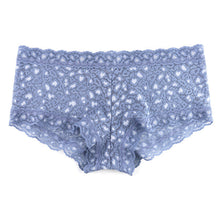 Cross-Dyed Boyshort - II | Stonewash Blue/Serenity Blue