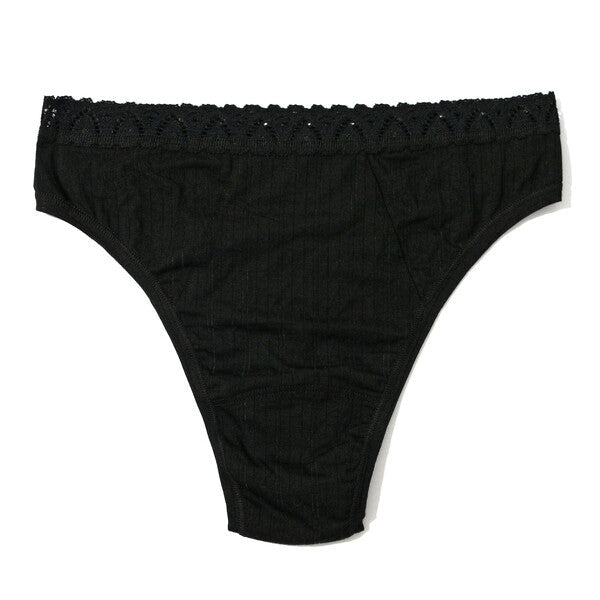 High Cut Thong | Black