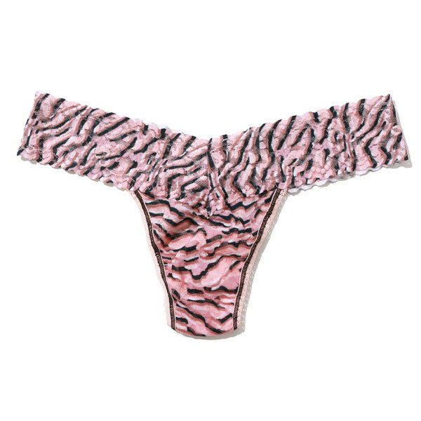 Signature Lace Low Rise Thong | Offbeat (Neutral)