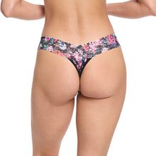 Signature Lace Low Rise Thong | Dark Peoni