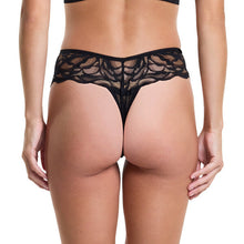 Floral Lace Thong | Black