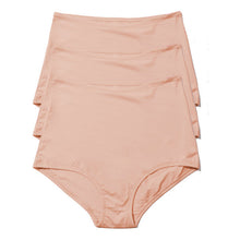 YourFit Os High Rise Boyshort 3-Pack | Almond Milk (Brown)