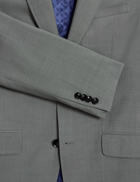 Men | Classic Wool Suit Jacket | Dark Green