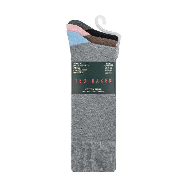 Men | 3 Pack Non Terry Crew | Medium Grey