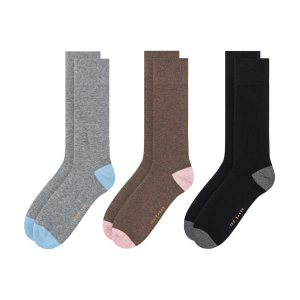 Men | 3 Pack Non Terry Crew | Medium Grey