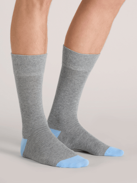 Men | 3 Pack Non Terry Crew | Medium Grey