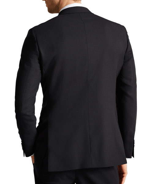 Men | Classic Wool Suit Jacket | Black