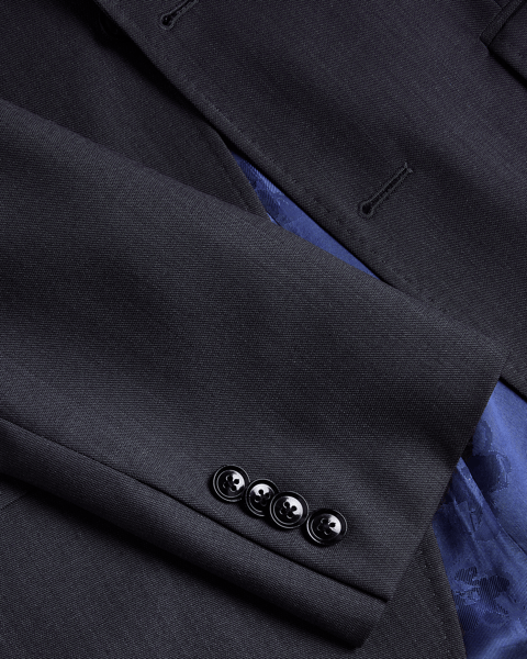 Men | Classic Wool Suit Jacket | Charcoal