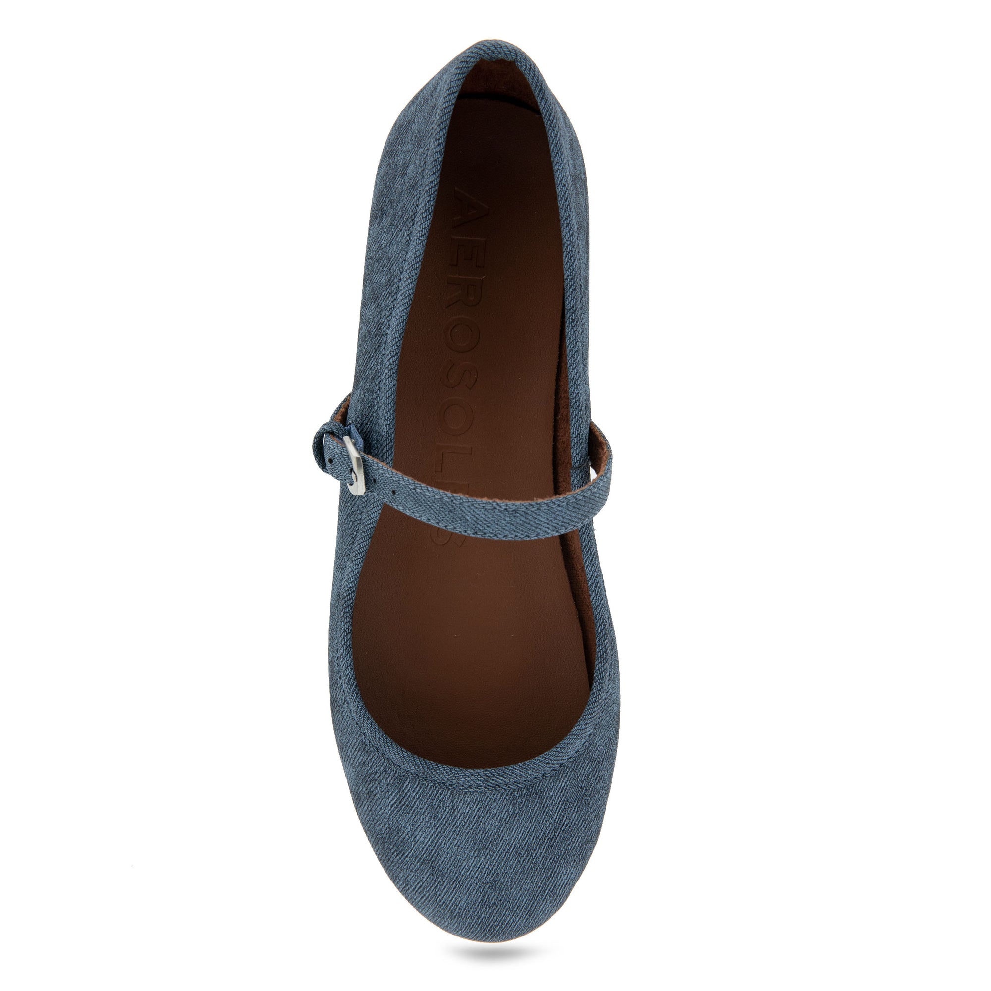 Baylee Casual Flat | Denim  Faux Leather