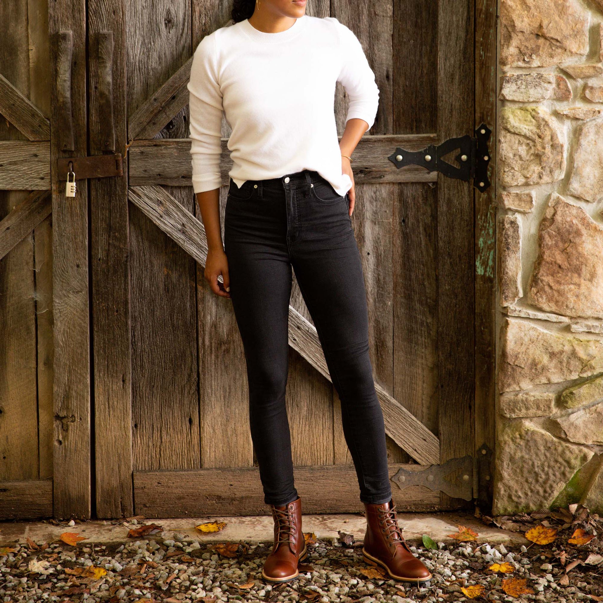 Image 3 of the All-Weather Amalia Boot Brandy Women's Leather Boot Nisolo