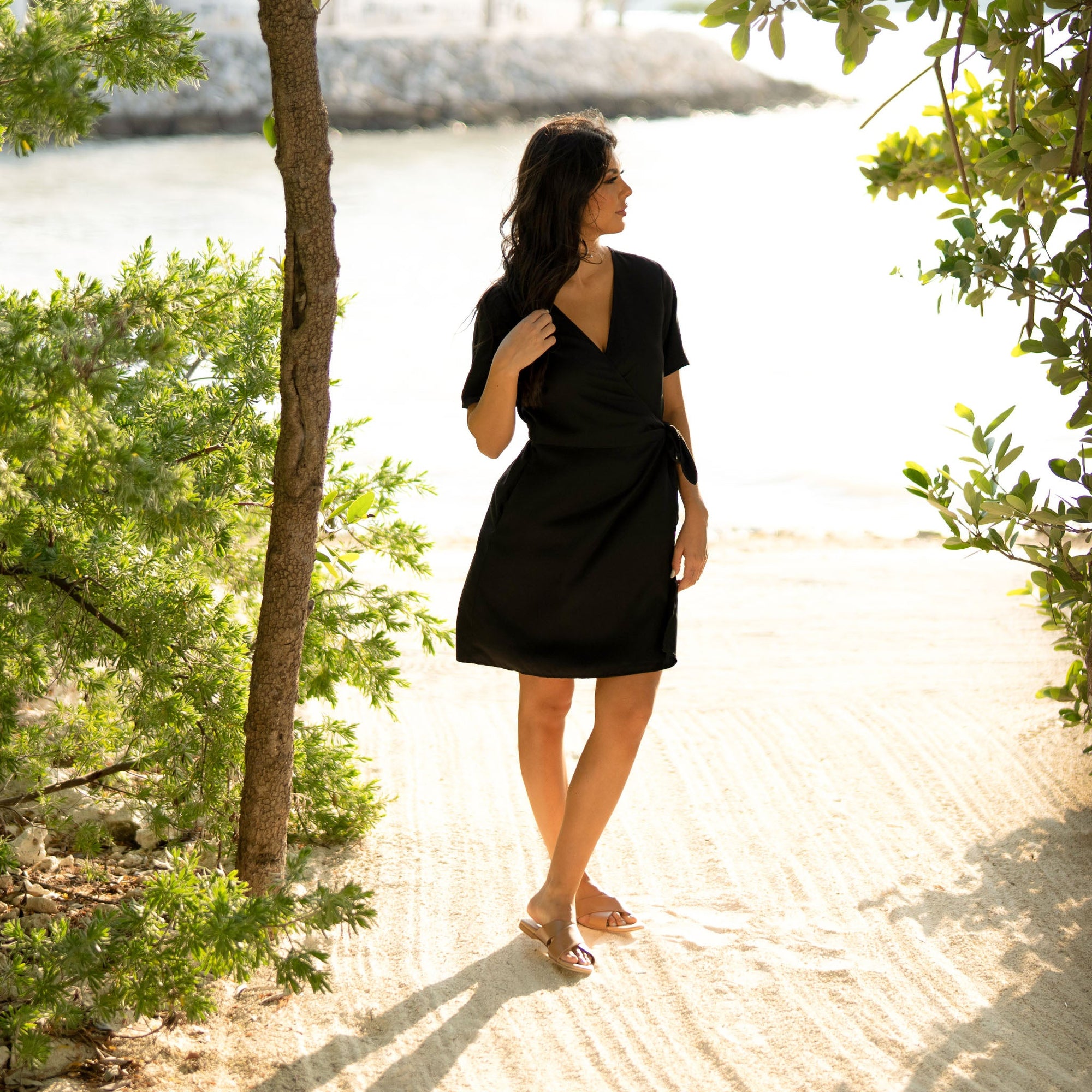 Womens | Catalina Slide Sandal | Almond