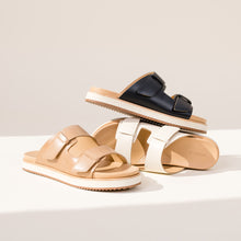Womens | Ella Flatform Slide | Bone