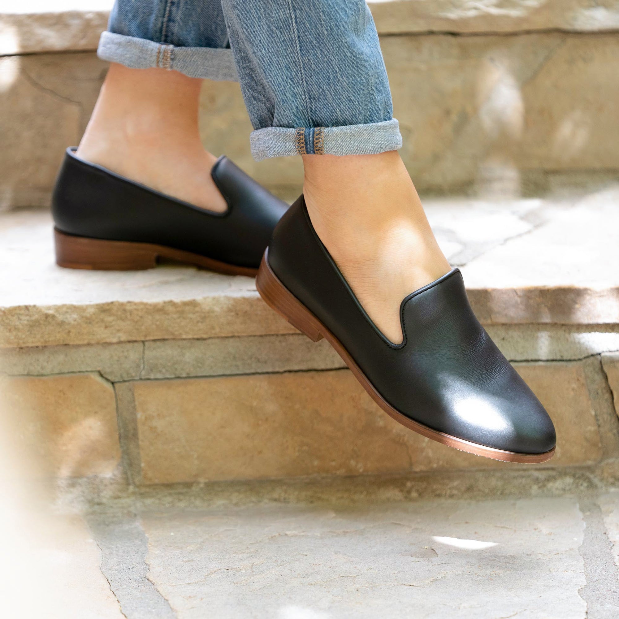 Womens | Everyday Slip On Loafer | Black