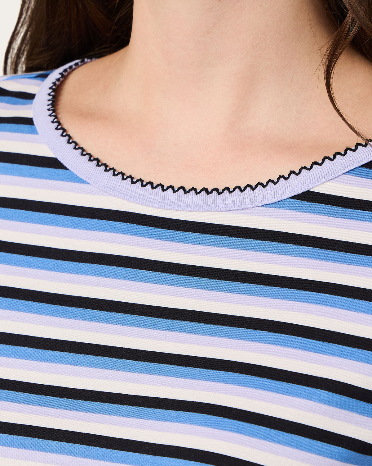 Womens | Baby Jean Tee | Winter Stripe