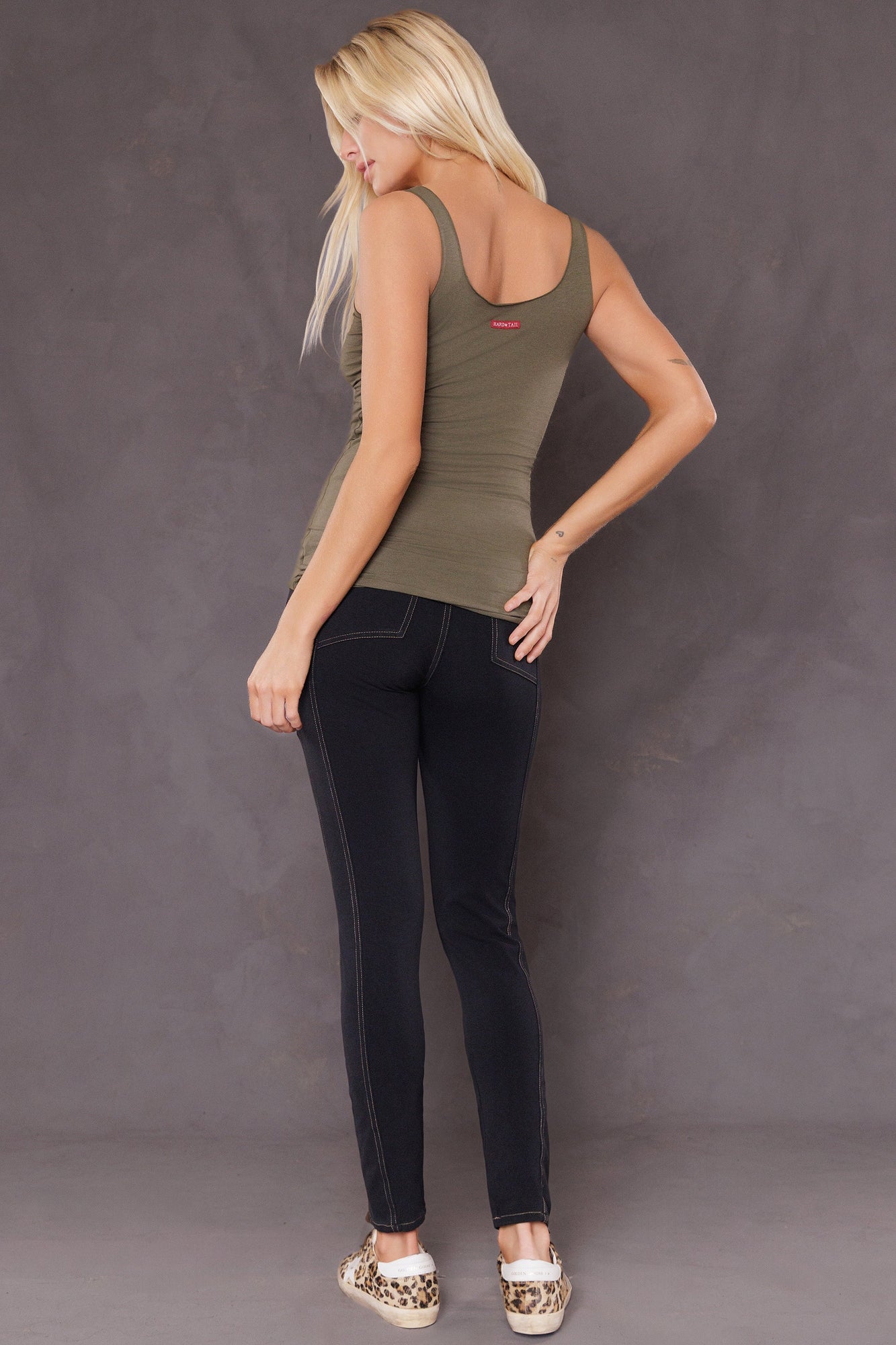 Women | Slouchy Hipster Jean Legging | Black