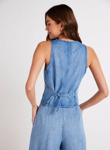 Wren Cinch Back Vest | Vintage Horizon Wash