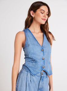 Wren Cinch Back Vest | Vintage Horizon Wash