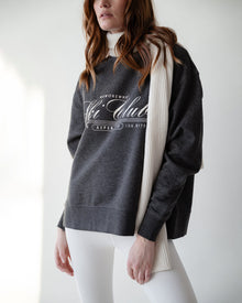Oversized Crewneck Sweatshirt | Dark Heather Grey