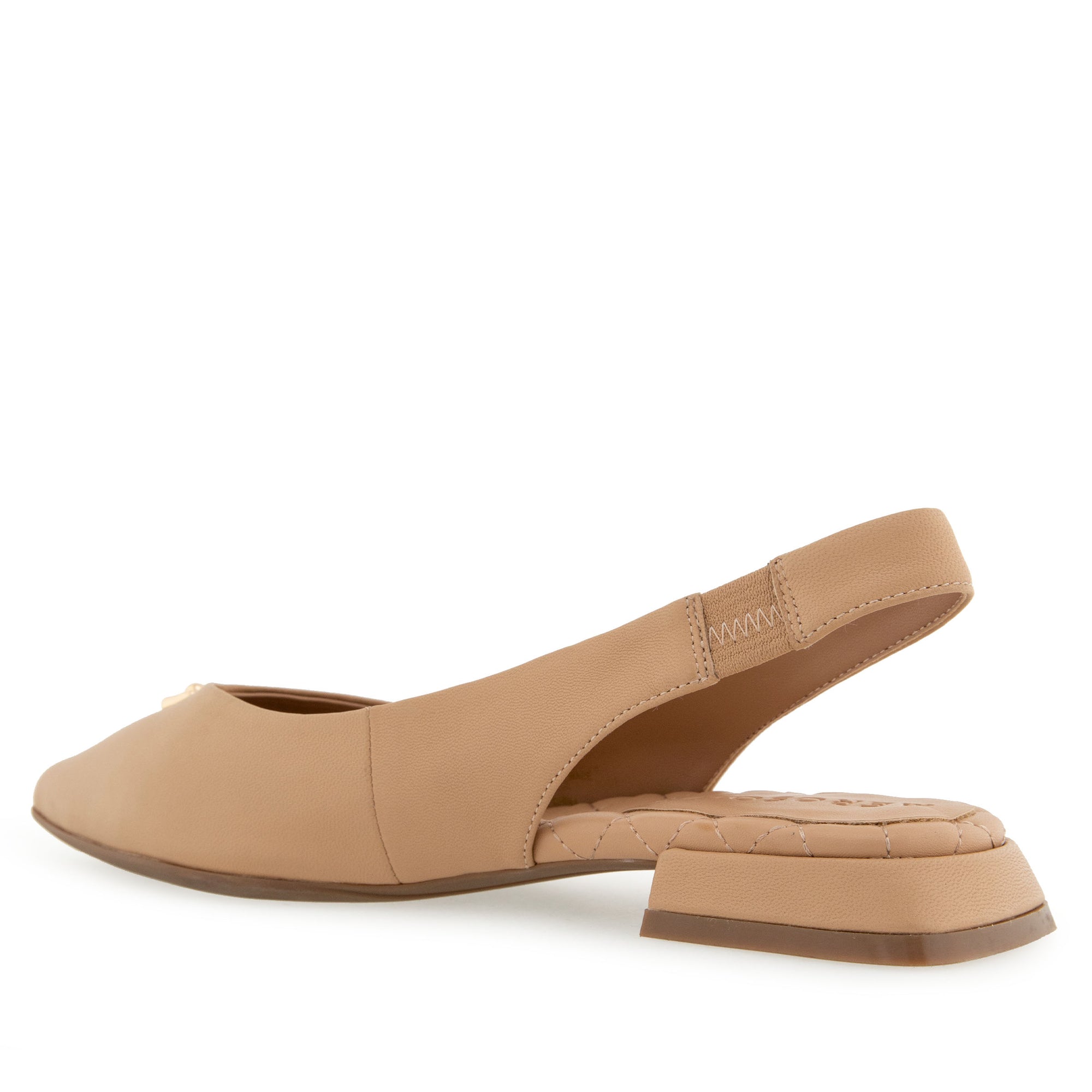 Nayana Dress Flat | Beige Bisque Leather