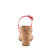 Miles Sandal Dress Platform | Coral Patent Faux Leather/Cork