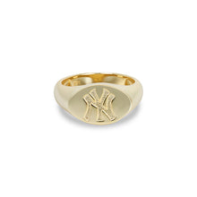 Ny Yankees Oval Signet Ring | Gold Vermeil