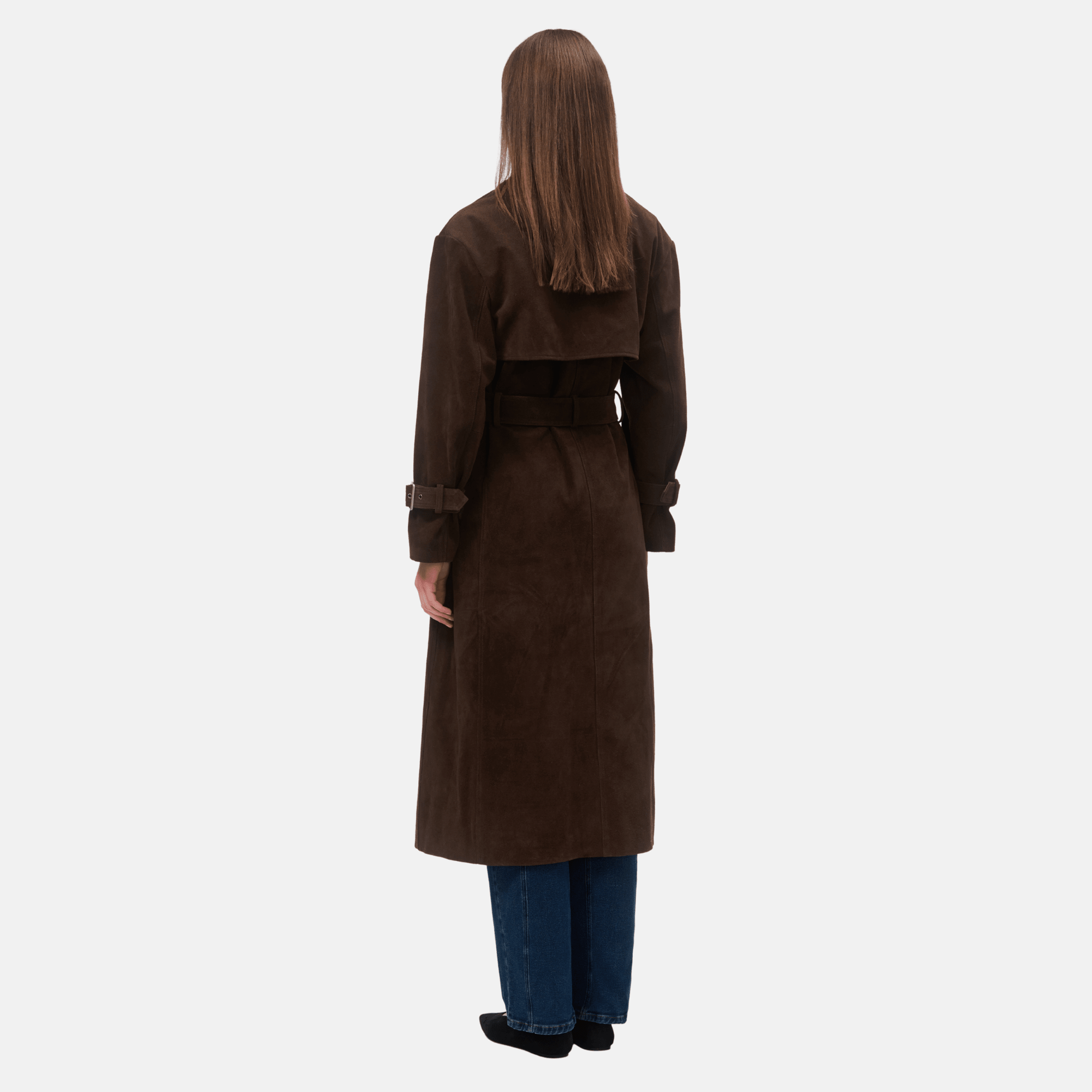 OW Collection ZADE Trenchcoat Coat 185 - Brown